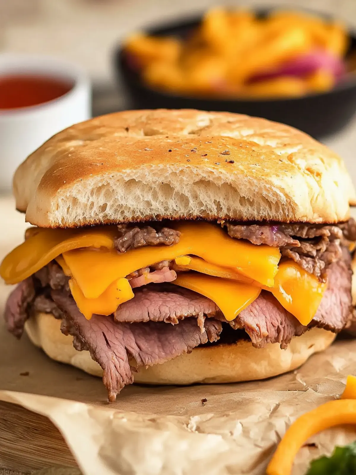 Homemade Beef and Cheddar Sandwiches That Beat Fast Food Beef and Cheddar Sandwiches