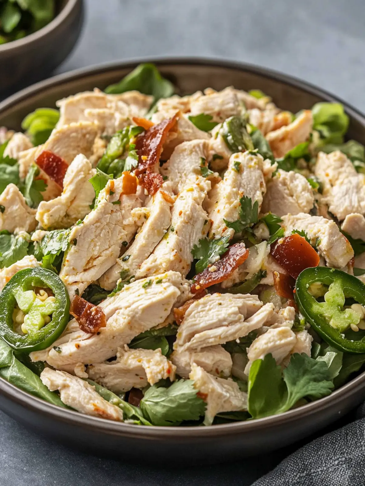 Spicy Jalapeño Popper Chicken Salad for Perfect Get-Togethers Jalapeño Popper Chicken Salad