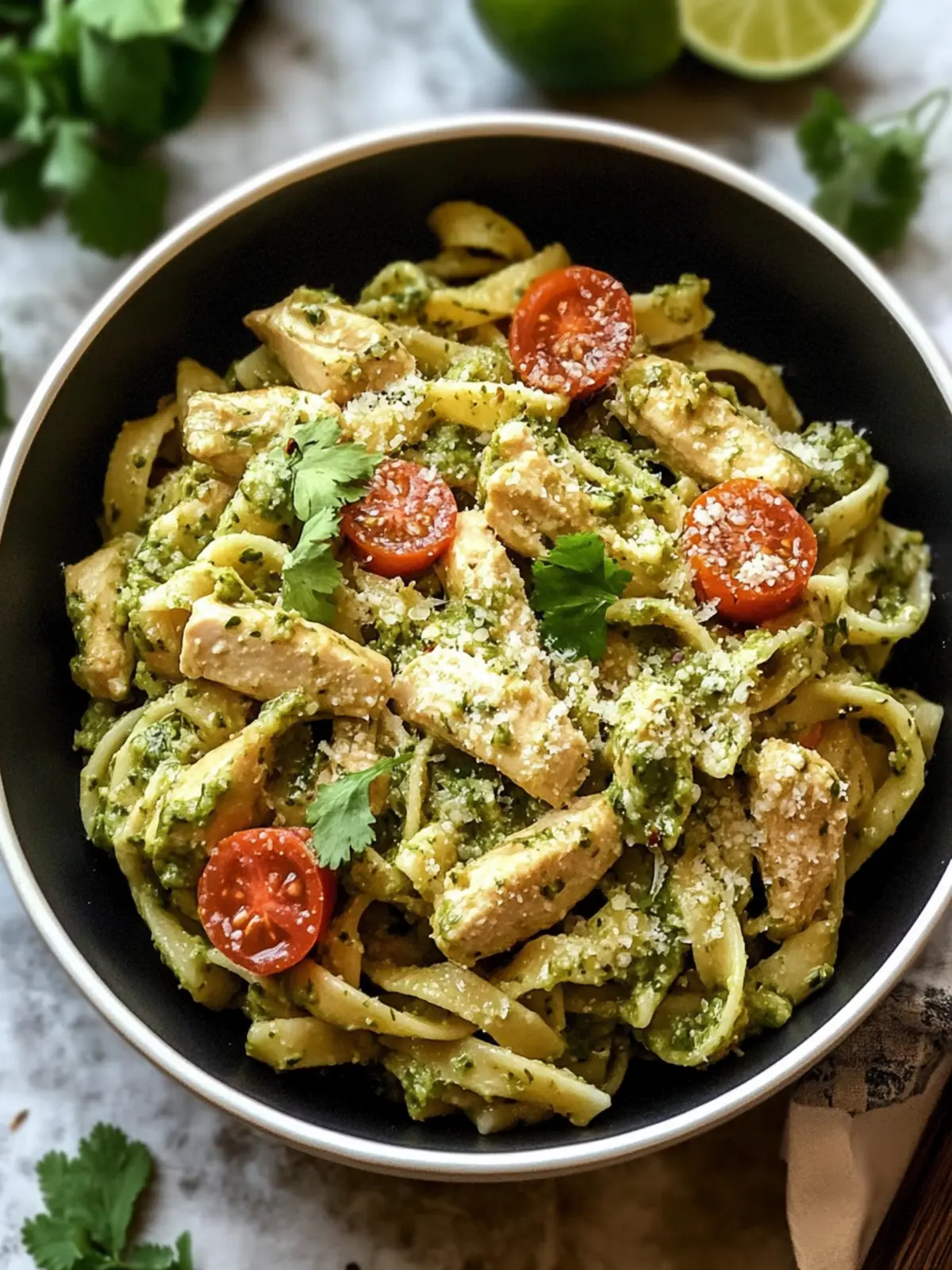 Savory Tomatillo Chicken Pasta: Bold Flavor in Every Bite! Tomatillo Chicken Pasta