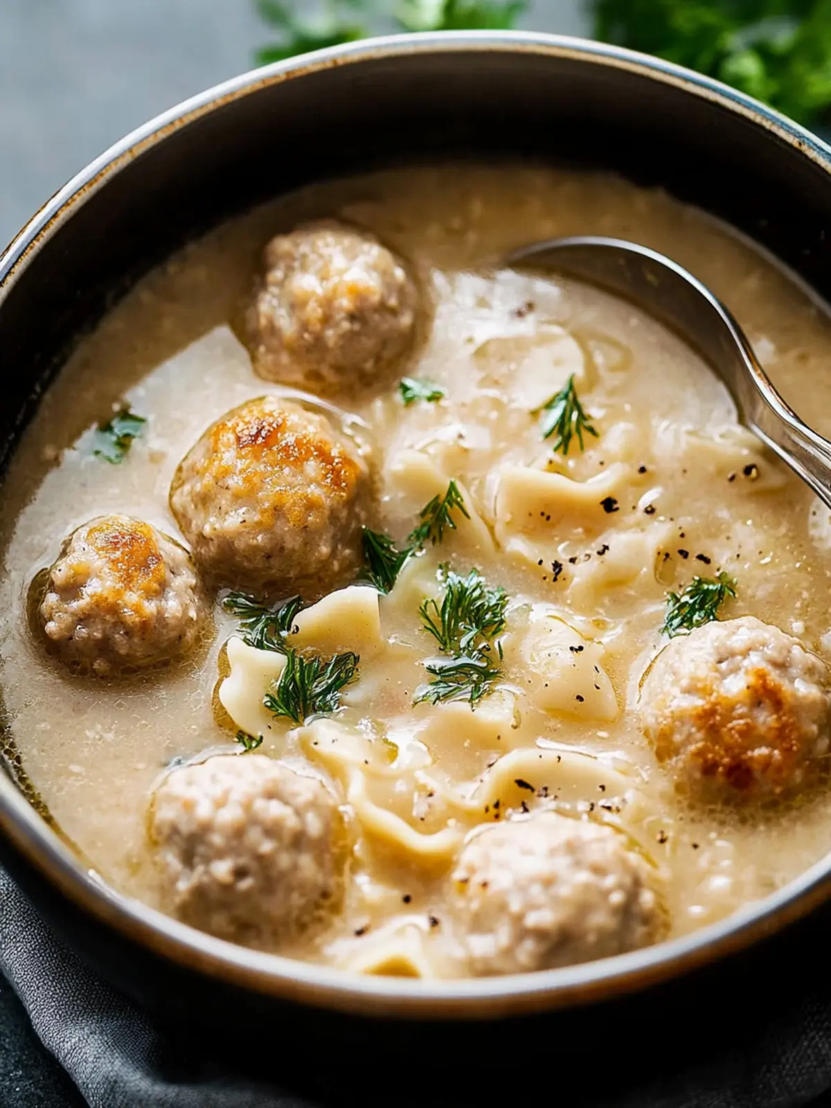 Cozy Up with Savory Swedish Meatball Soup Delight Swedish Meatball Soup