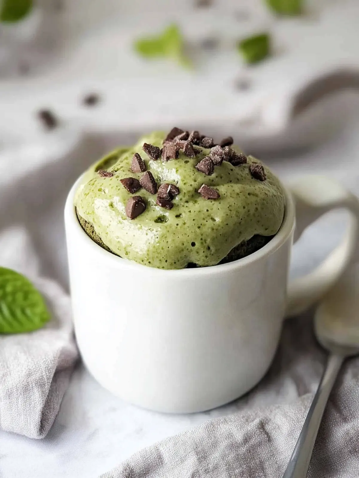 Delicious Keto Matcha Mug Cake in Just 2 Minutes! Keto Matcha Mug Cake
