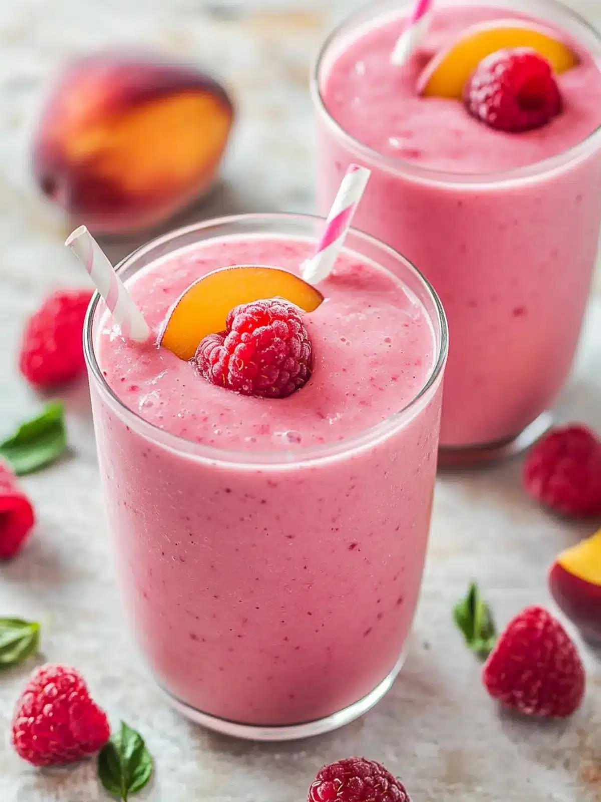 Delicious Raspberry Peach Smoothie for a Refreshing Boost Raspberry Peach Smoothie