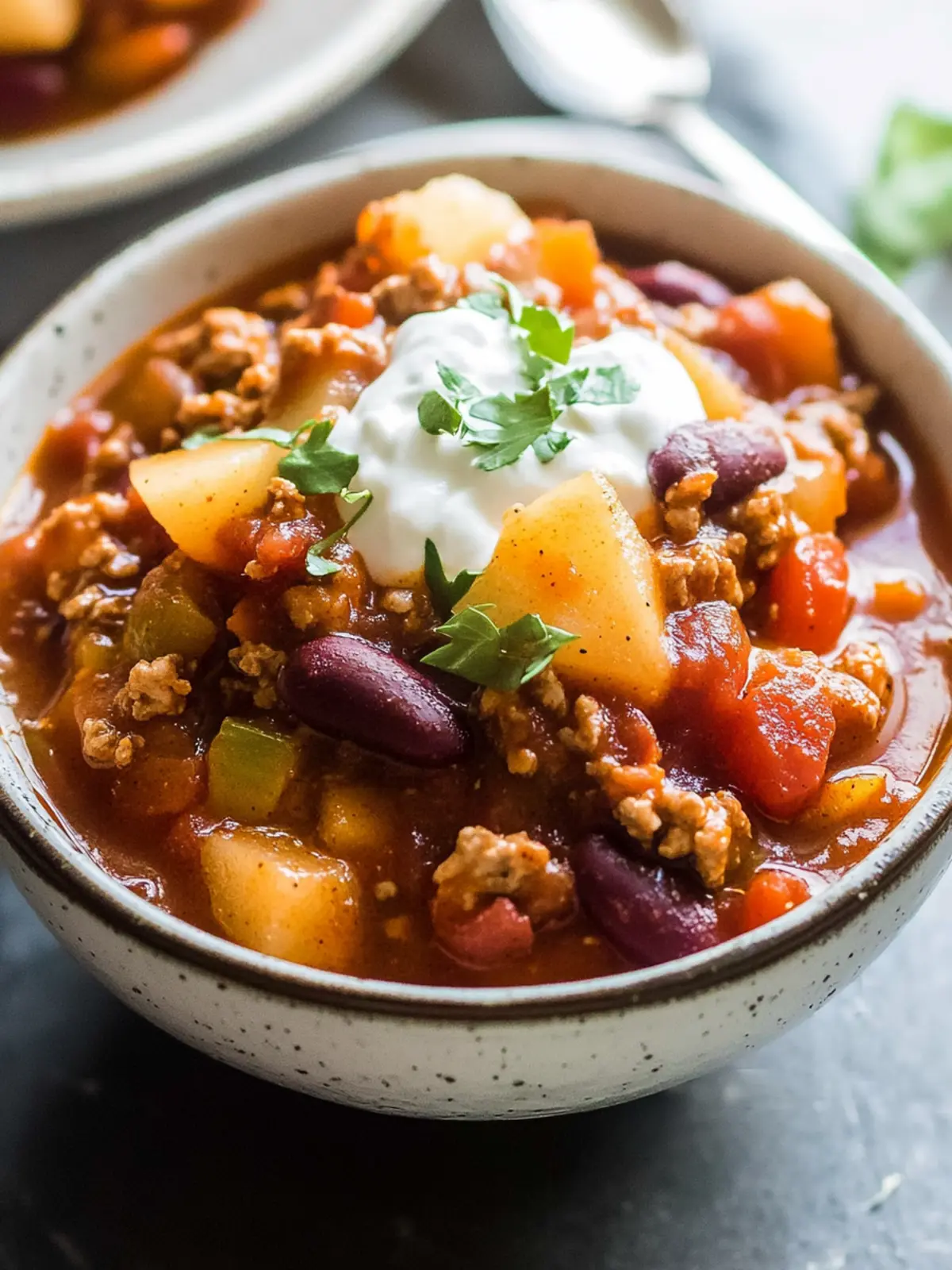 Warm Up with Hearty Turkey Apple Chili That's Pure Comfort Turkey Apple Chili