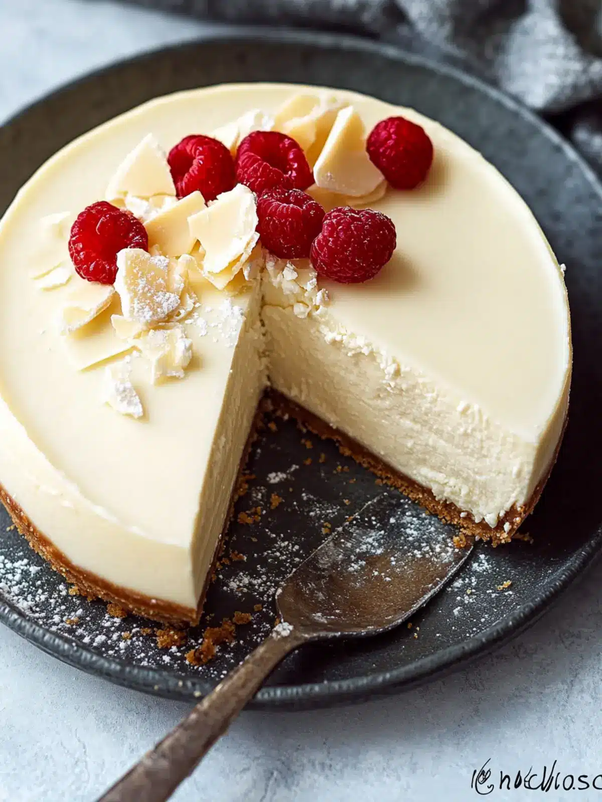 Creamy White Chocolate Cheesecake That Will Wow Everyone White Chocolate Cheesecake