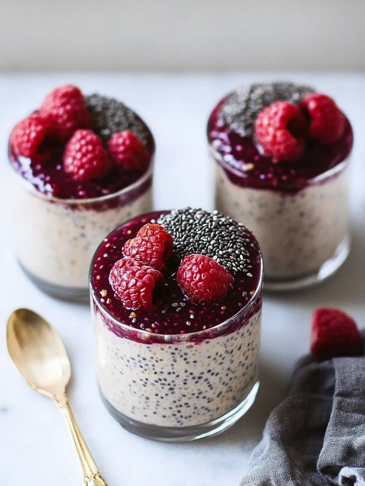 Peanut Butter & Jam Chia Pudding for a Delightful Breakfast PEANUT BUTTER & JAM CHIA PUDDING