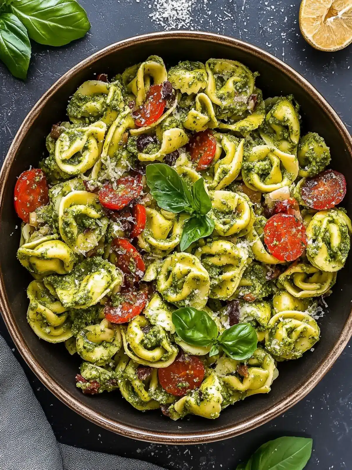 Delicious Pesto Tortellini Salad for a Fresh Summer Meal Pesto Tortellini Salad