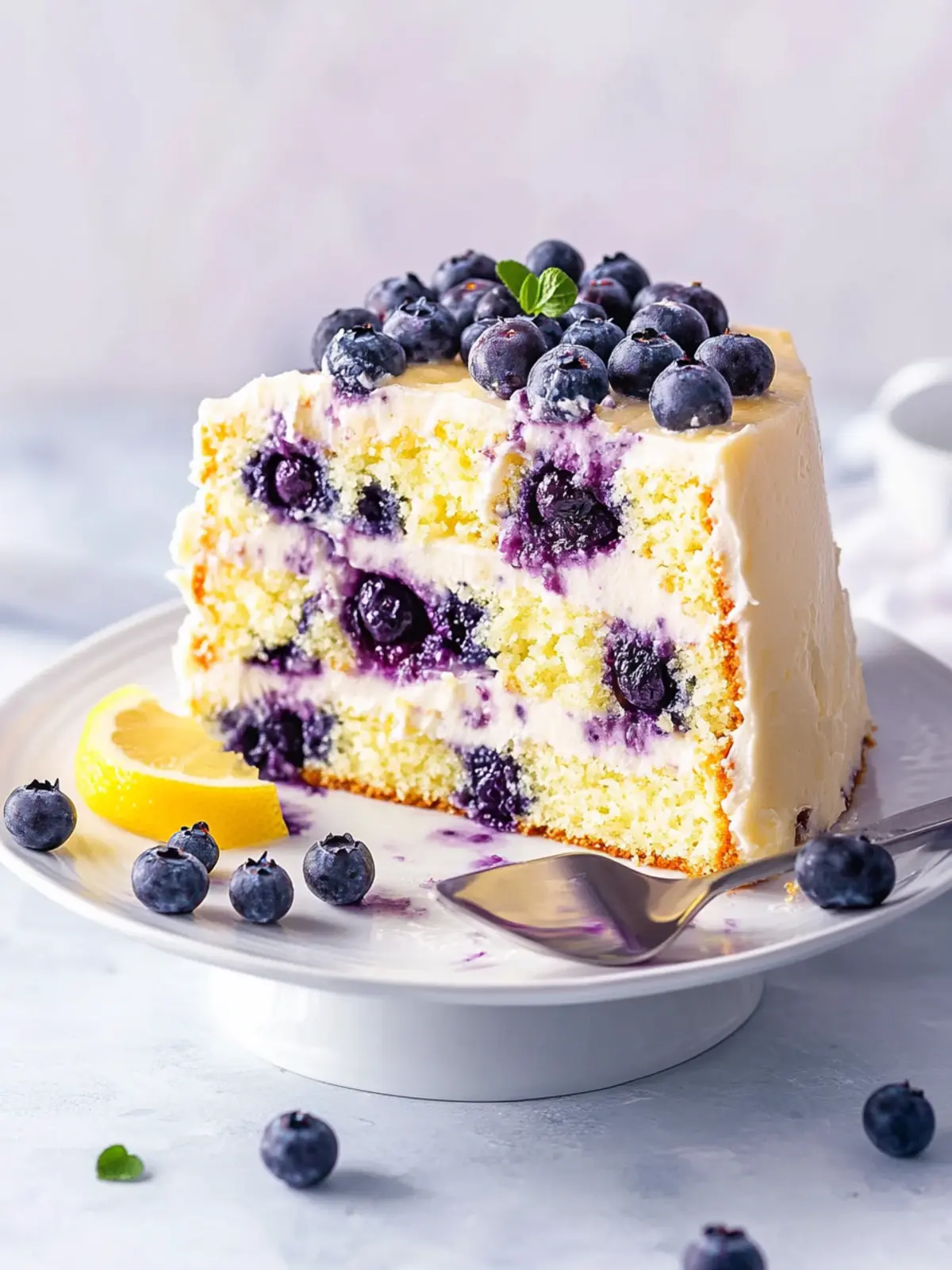 Lemon Blueberry Cake: A Refreshing Twist on Classic Flavor Lemon Blueberry Cake