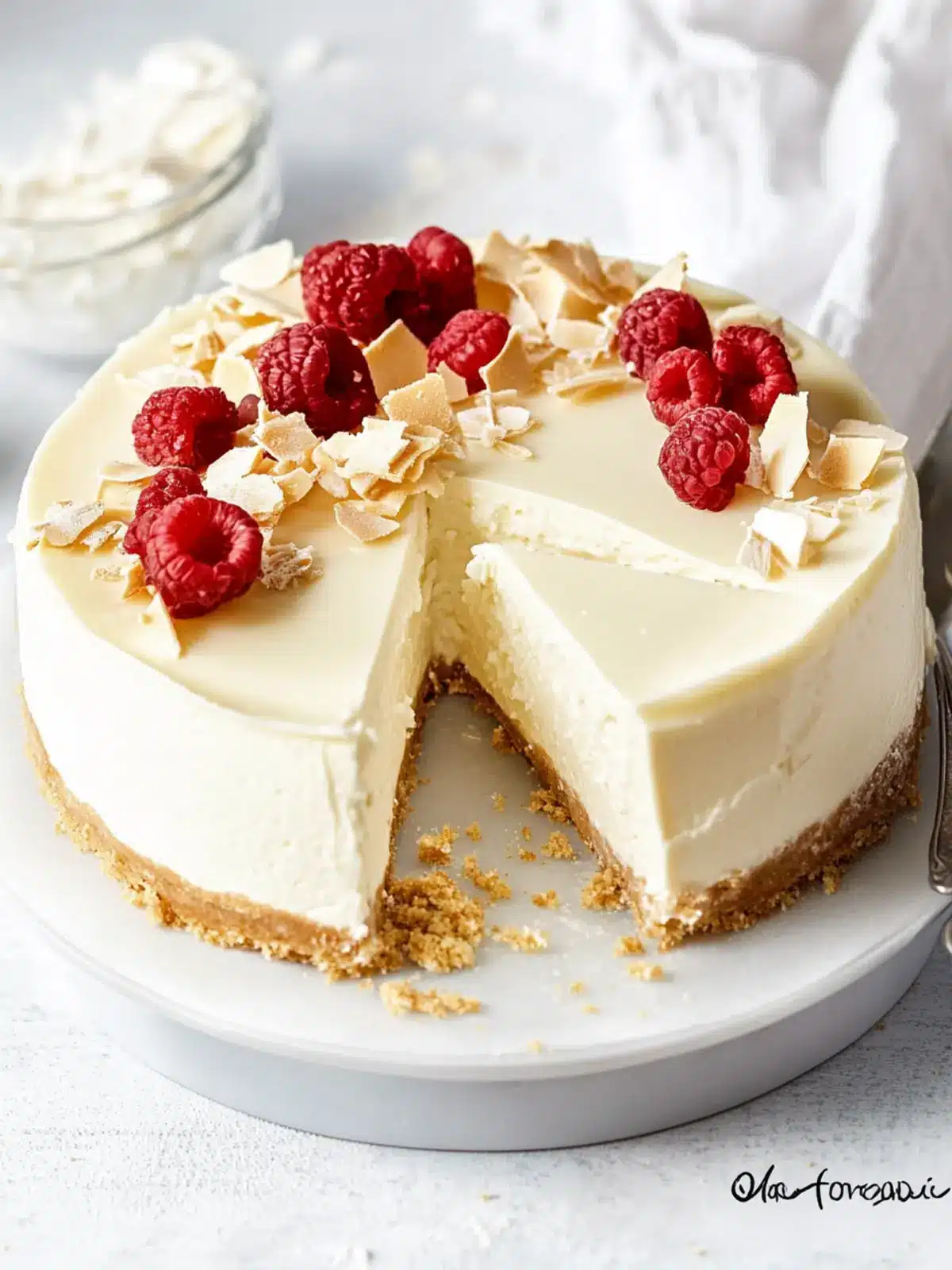 Creamy White Chocolate Cheesecake That Will Wow Everyone White Chocolate Cheesecake