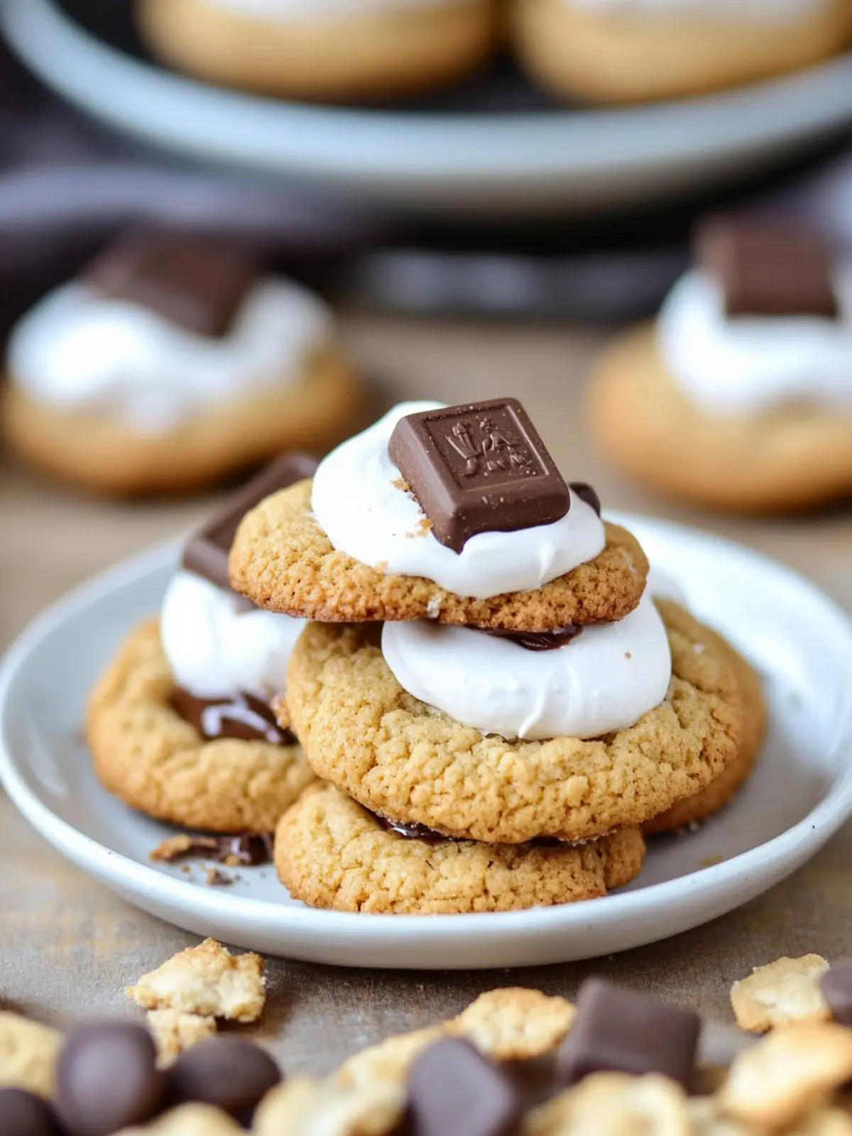 S’mores Blossom Cookies: A Cozy Twist on a Classic Dessert S’mores Blossom Cookies