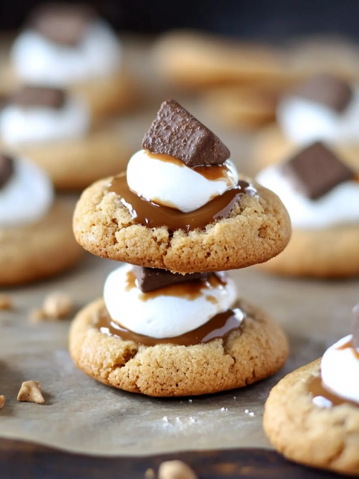 S’mores Blossom Cookies: A Cozy Twist on a Classic Dessert S’mores Blossom Cookies