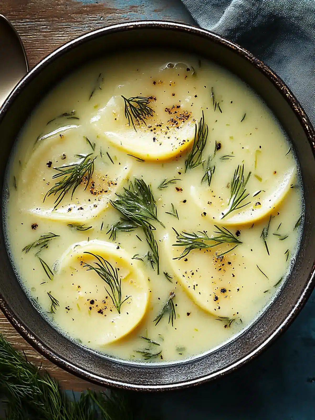 Deliciously Creamy Pierogi Dill Soup for Cozy Nights PIEROGI DILL SOUP