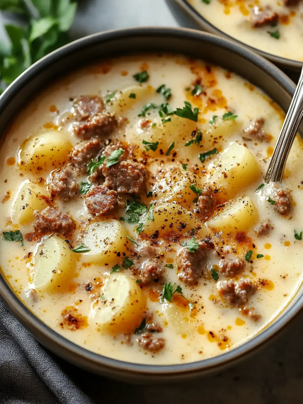 Ultimate Comfort Beer Cheese Potato Soup with Sausage Delight Beer Cheese Potato Soup with Sausage