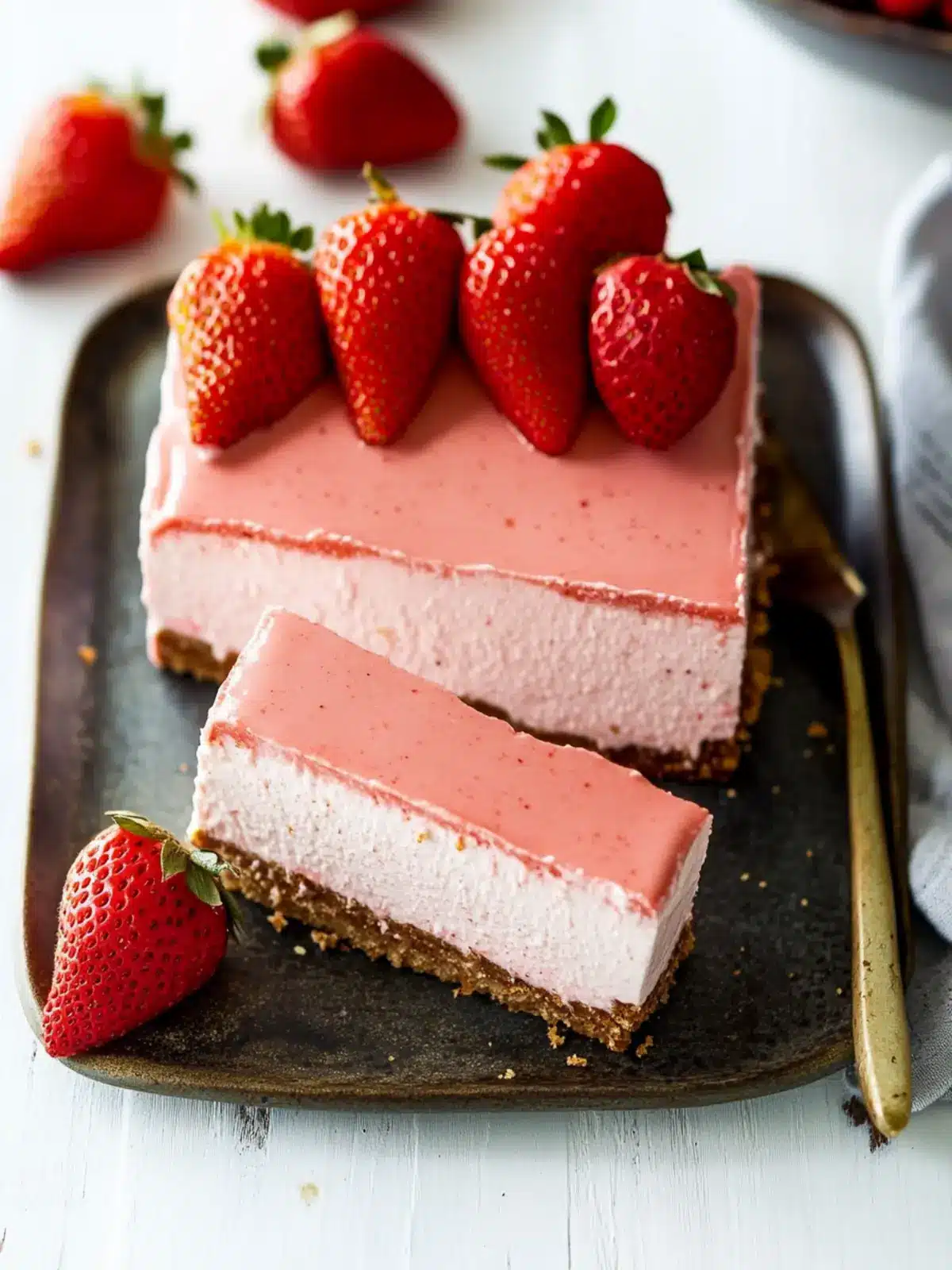 Delicious Vegan Strawberry Cheesecake You’ll Love to Make Strawberry Cheesecake