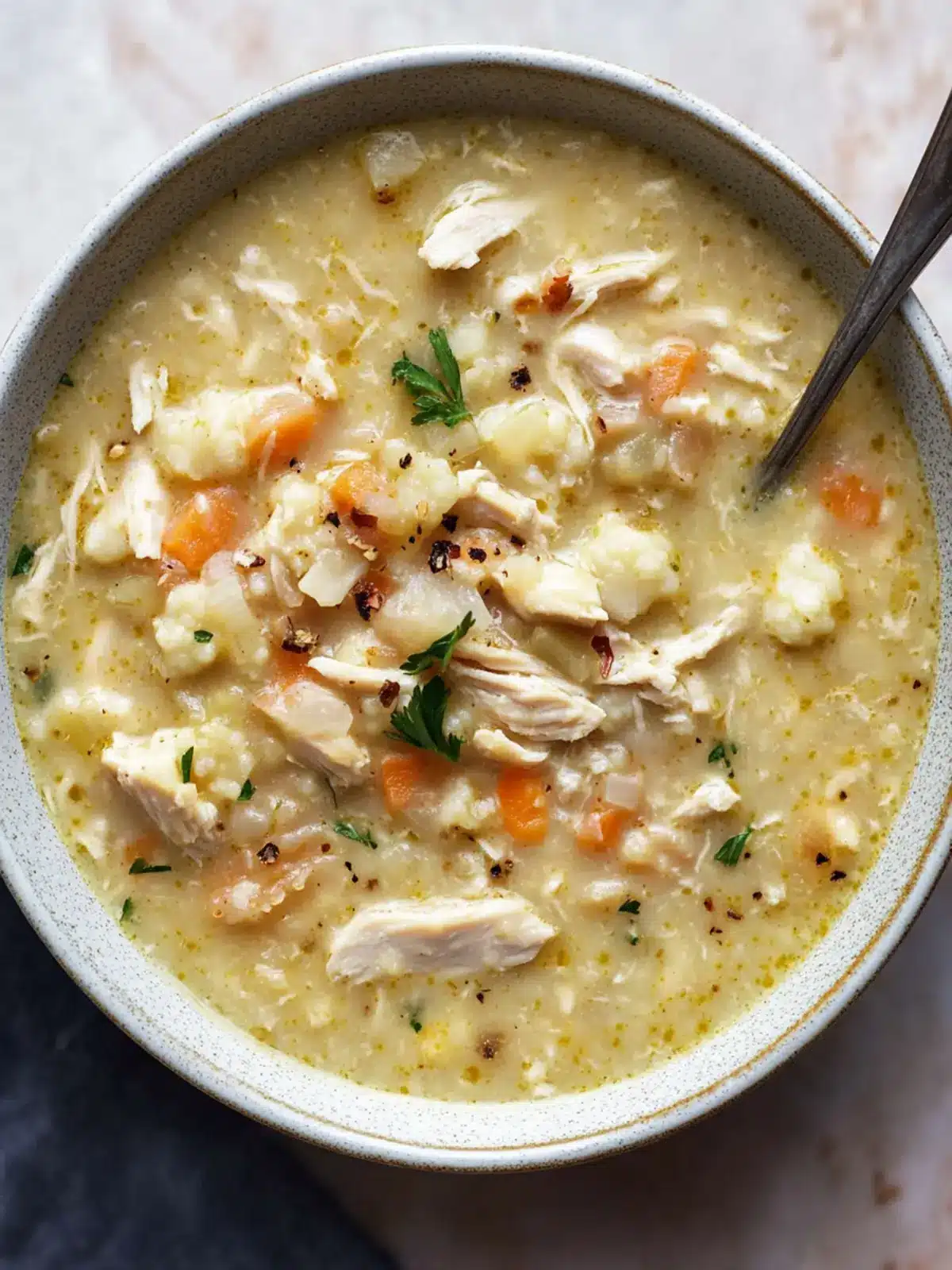 Rich and Creamy Cauliflower Chicken Soup for Cozy Nights Cauliflower Chicken Soup