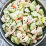 Refreshing Cold Cucumber Chicken Salad for Your Summer Luncheon Cold Cucumber Chicken Salad