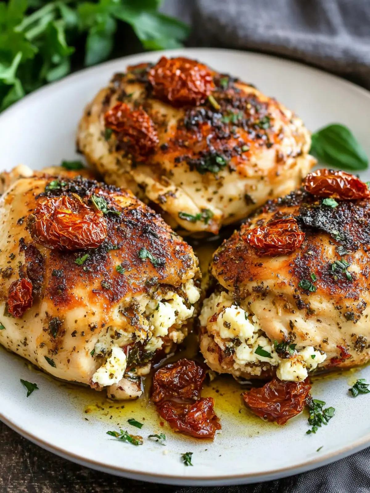 Sun Dried Tomato Feta Stuffed Chicken for a Flavorful Feast Sun Dried Tomato Feta Stuffed Chicken
