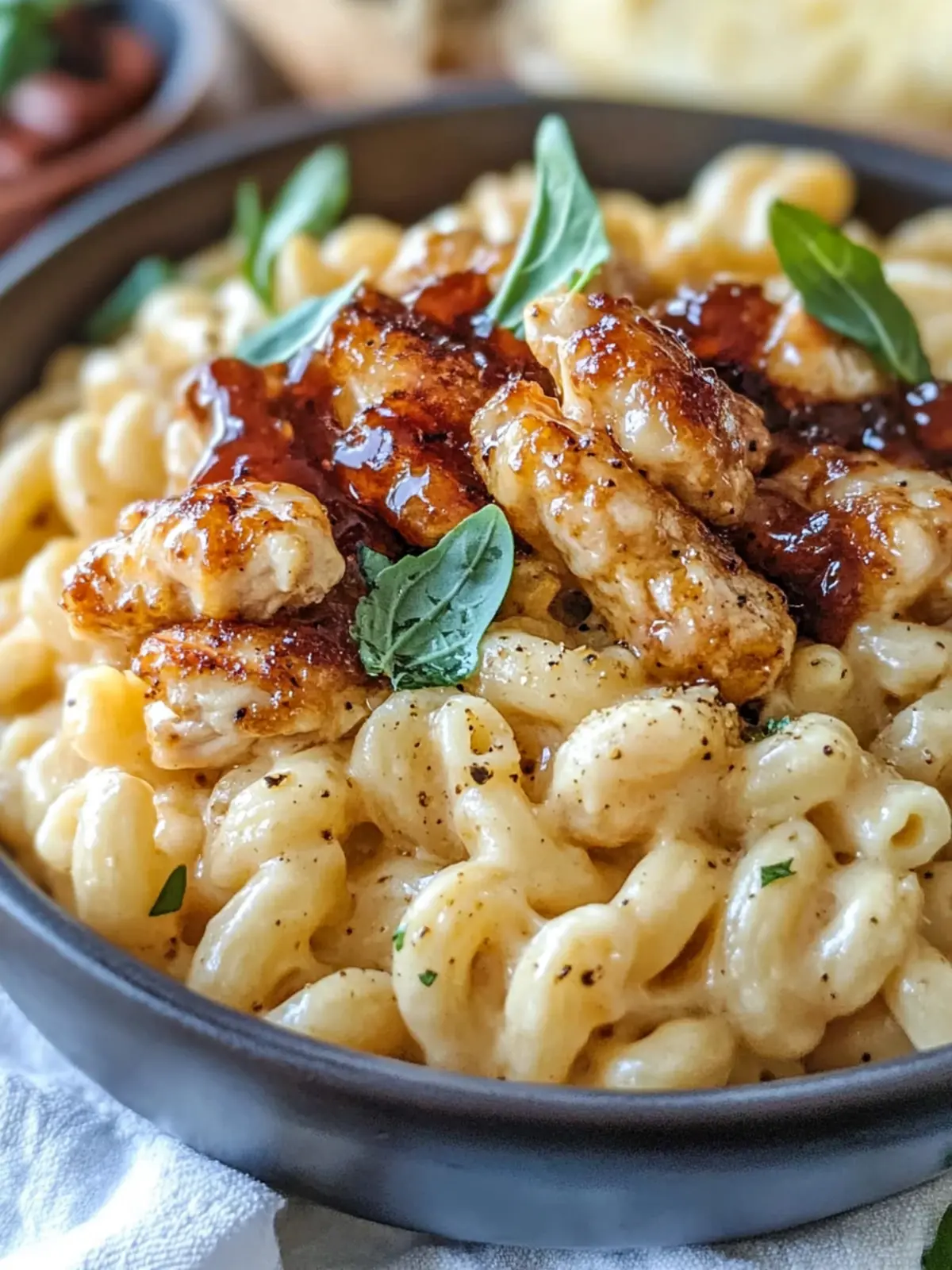 Honey Pepper Chicken Mac and Cheese: Comfort Food Bliss Honey Pepper Chicken Mac and Cheese