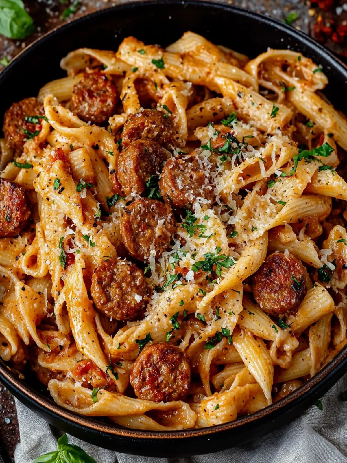 Zesty Cajun Sausage Pasta: One Pot Wonder in 30 Minutes! Cajun Sausage Pasta