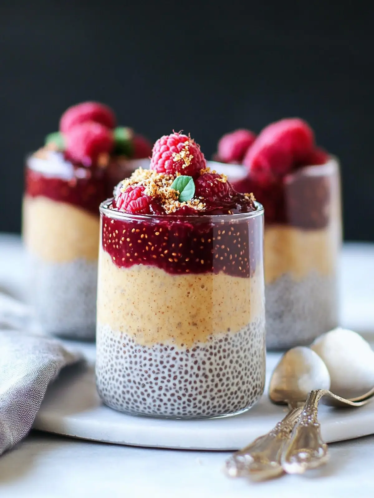 Peanut Butter & Jam Chia Pudding for a Delightful Breakfast PEANUT BUTTER & JAM CHIA PUDDING