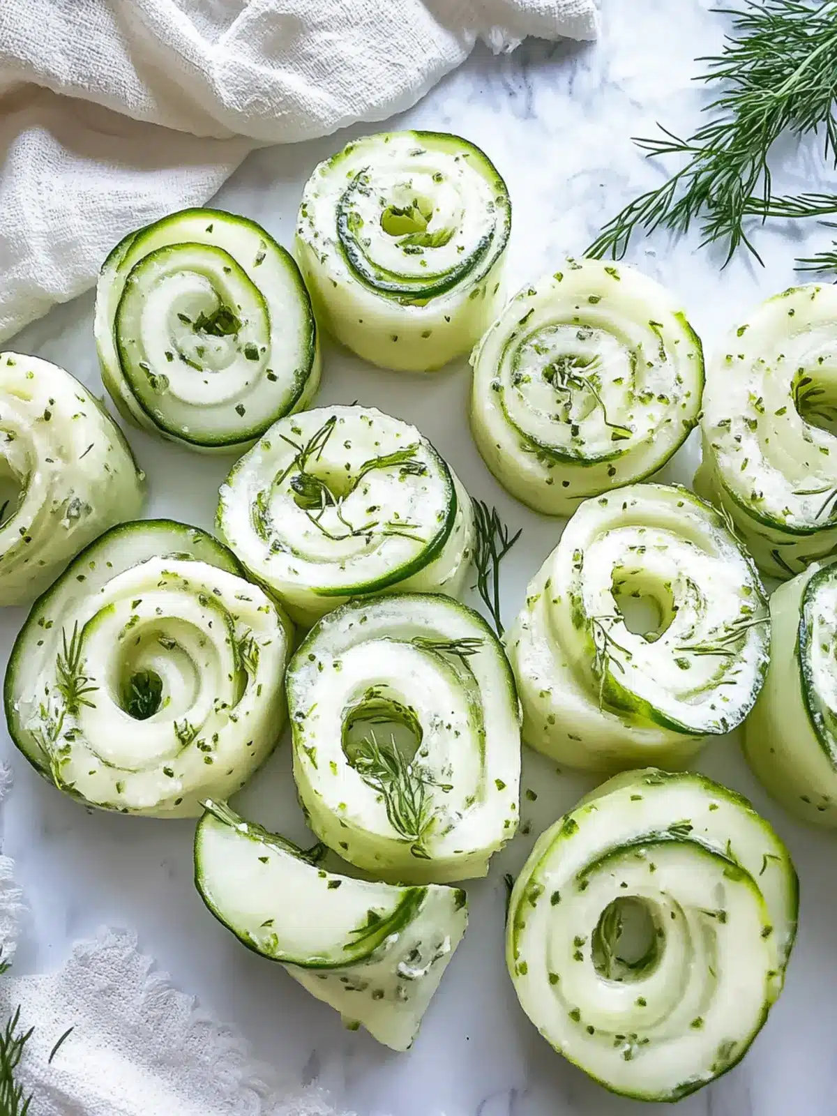 Delicious Cucumber Dill Pinwheels for Refreshing Snacking Cucumber Dill Pinwheels