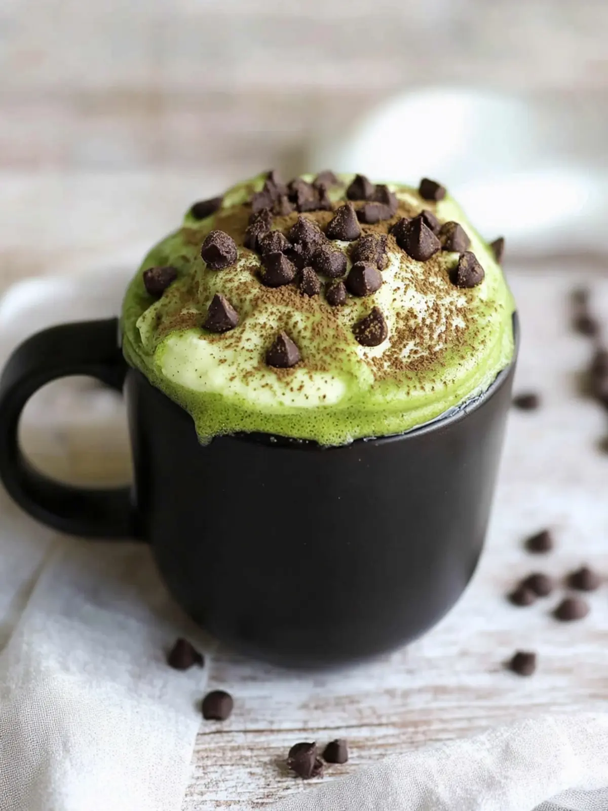 Delicious Keto Matcha Mug Cake in Just 2 Minutes! Keto Matcha Mug Cake