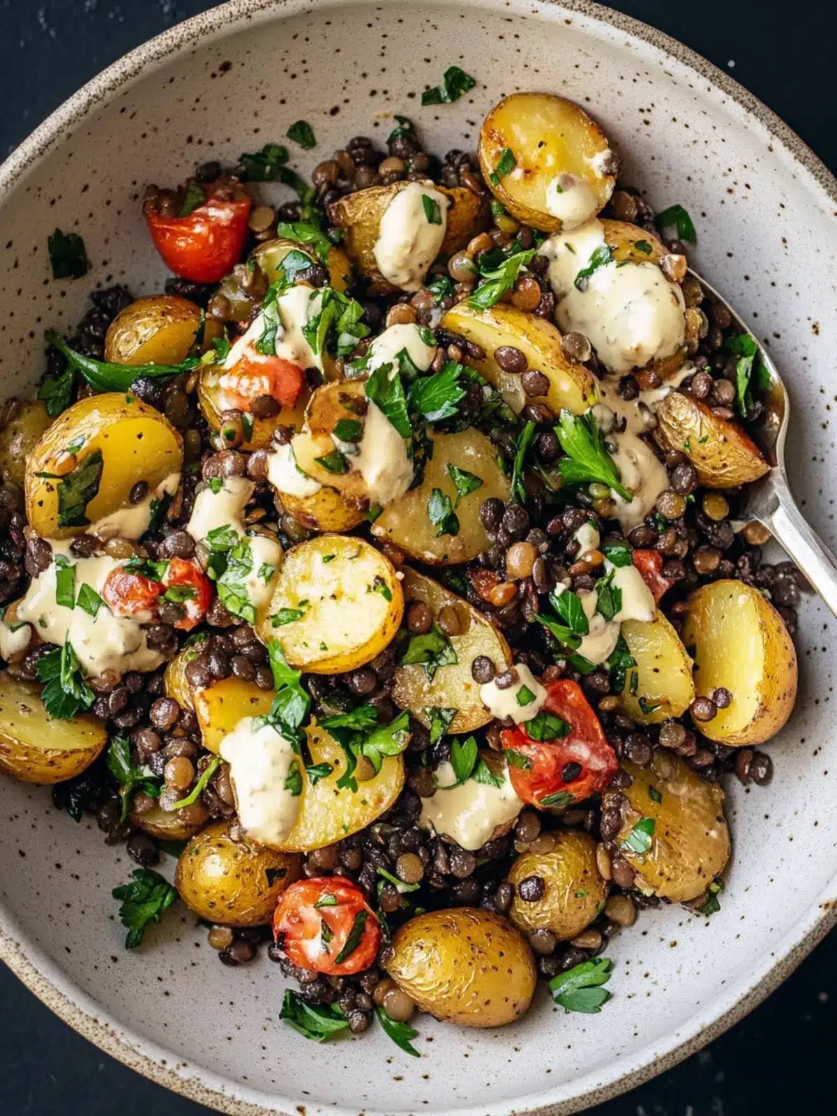 Savory Roasted Lentil Potato Salad for Flavorful Meals Roasted Lentil Potato Salad