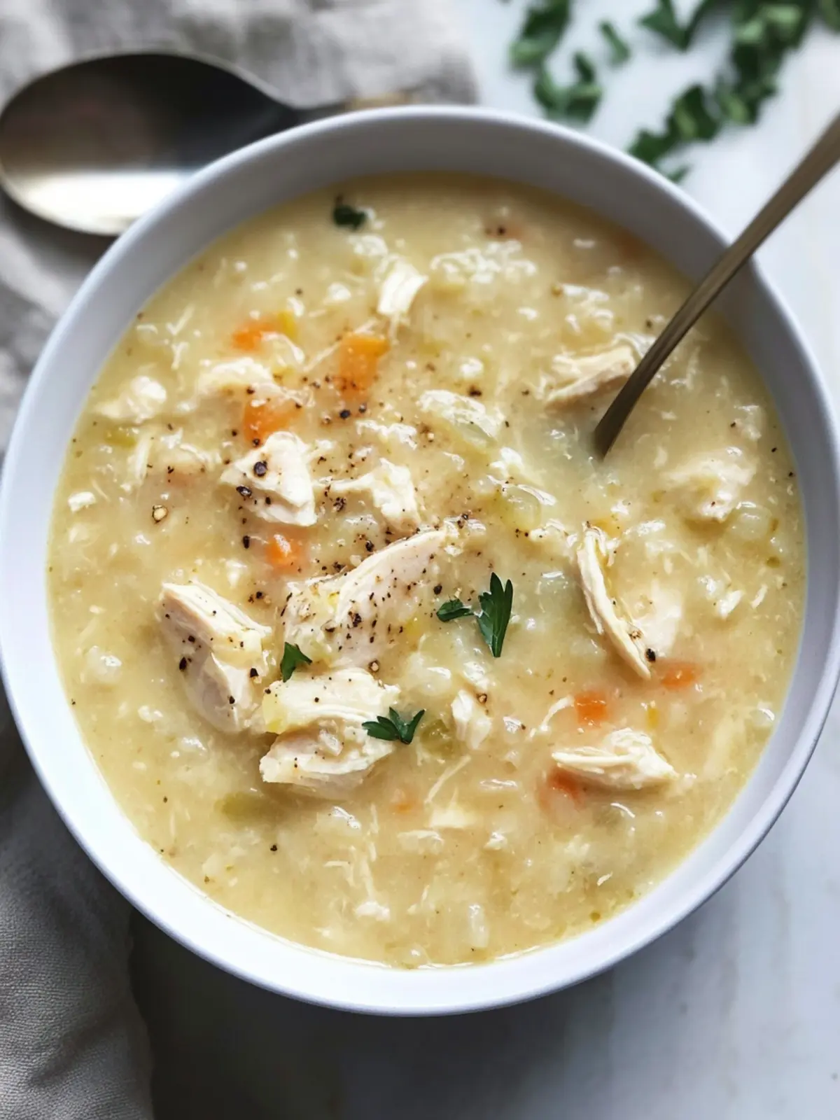 Rich and Creamy Cauliflower Chicken Soup for Cozy Nights Cauliflower Chicken Soup