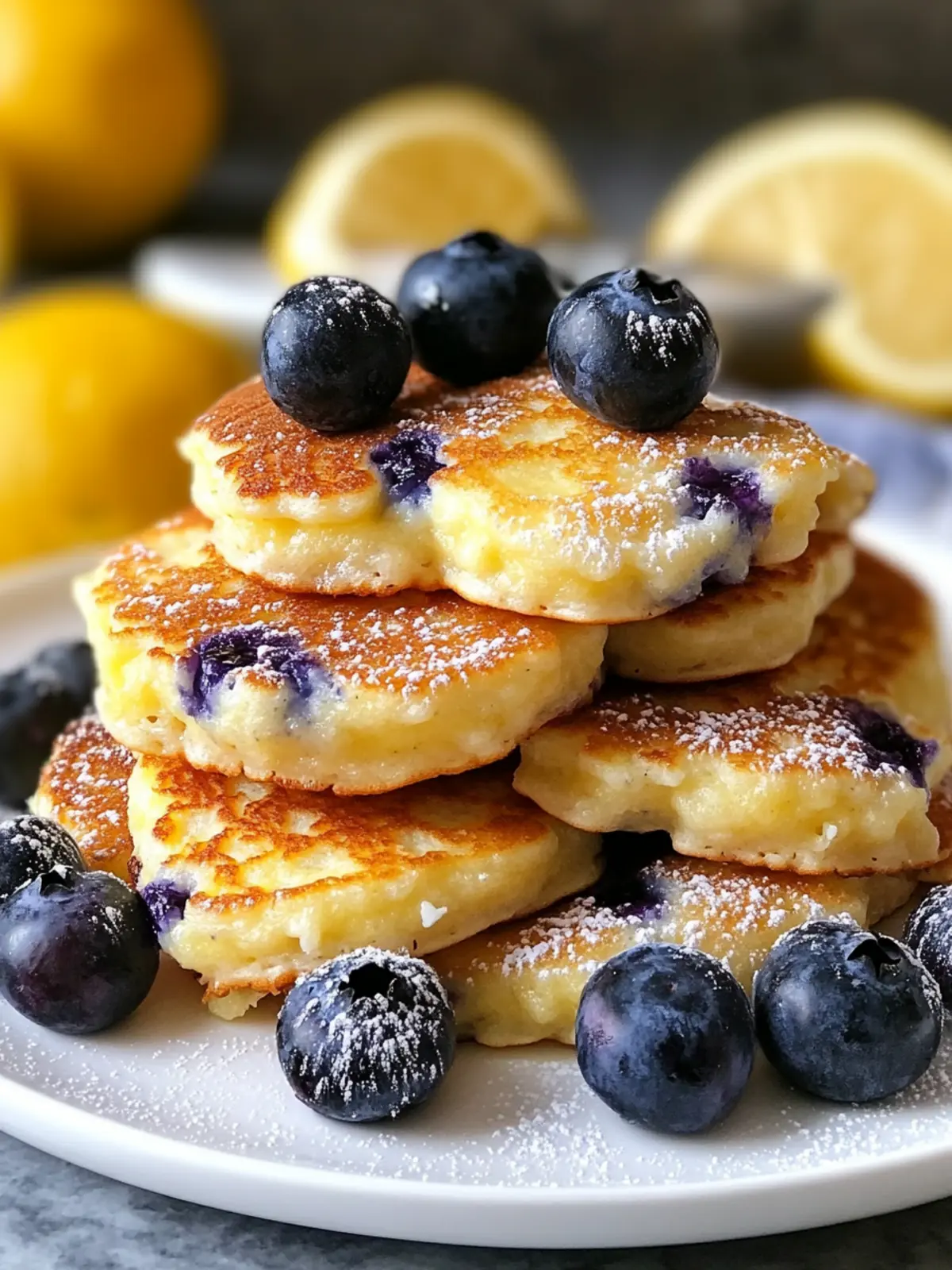 Lemon Blueberry Cottage Cheese Pancake Bites for a Zesty Morning Lemon Blueberry Cottage Cheese Pancake Bites