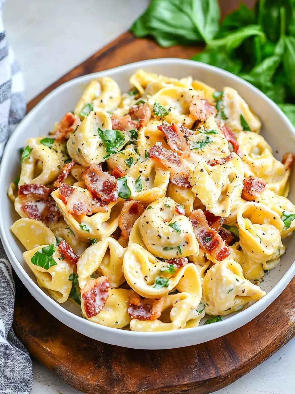 Cheddar Bacon Ranch Tortellini Salad Your New Favorite Dish Cheddar Bacon Ranch Tortellini Salad