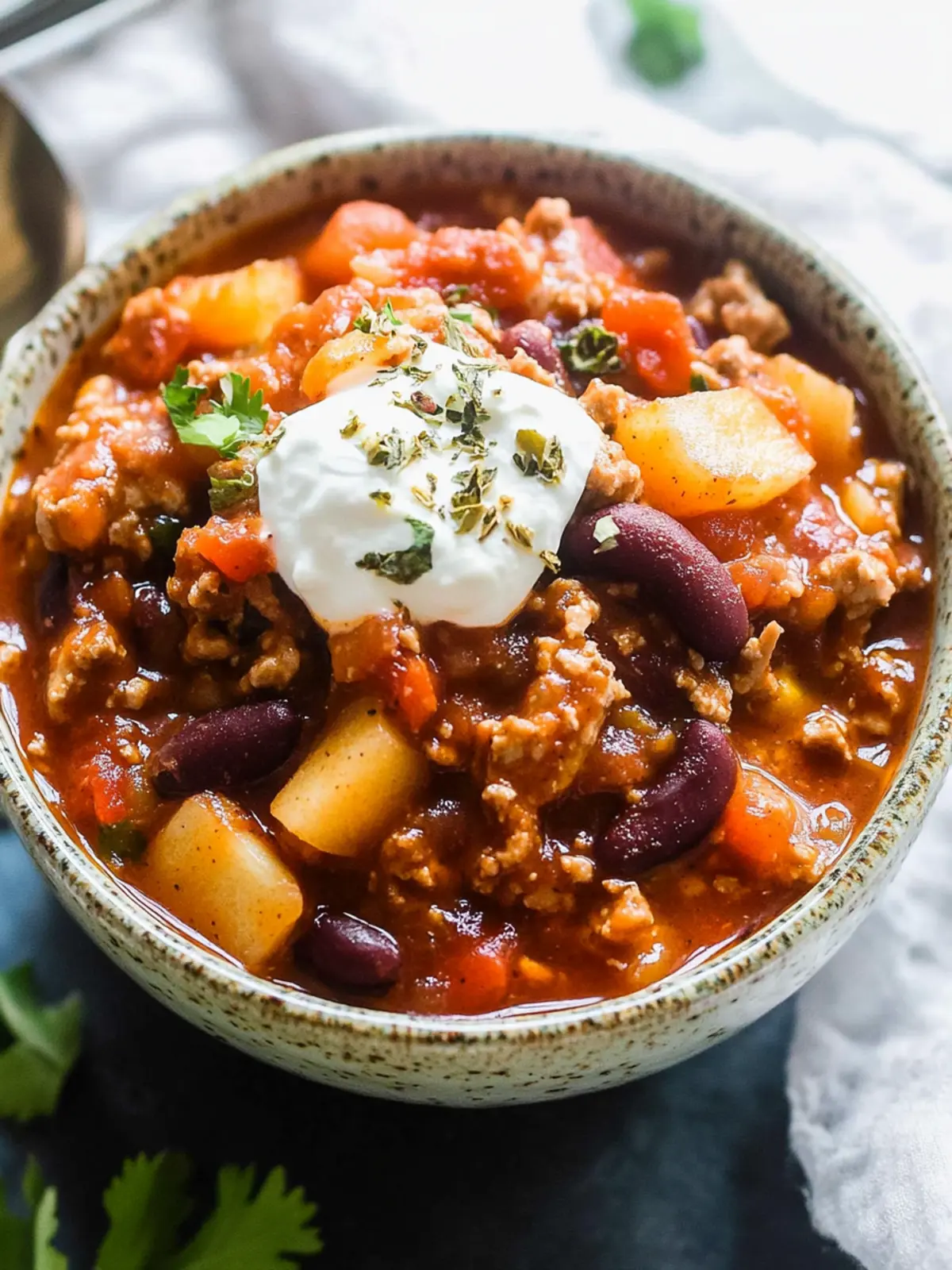 Warm Up with Hearty Turkey Apple Chili That's Pure Comfort Turkey Apple Chili