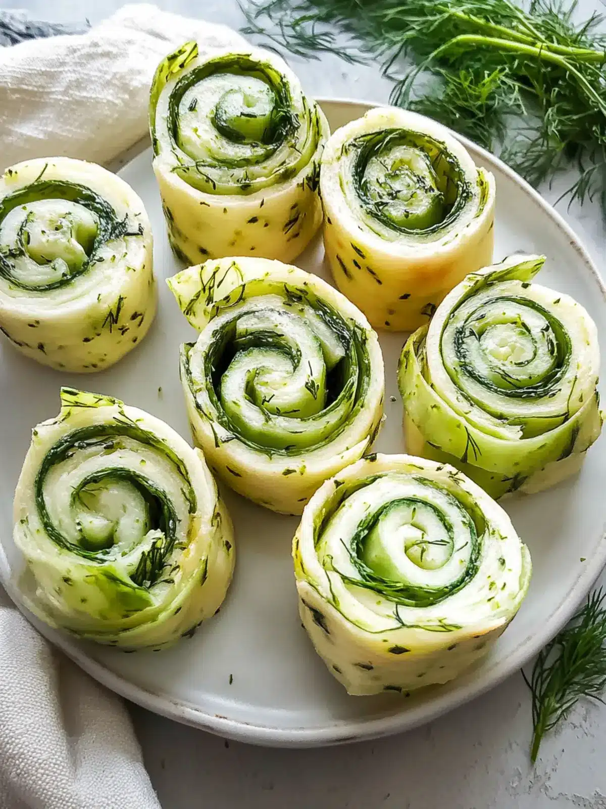 Delicious Cucumber Dill Pinwheels for Refreshing Snacking Cucumber Dill Pinwheels