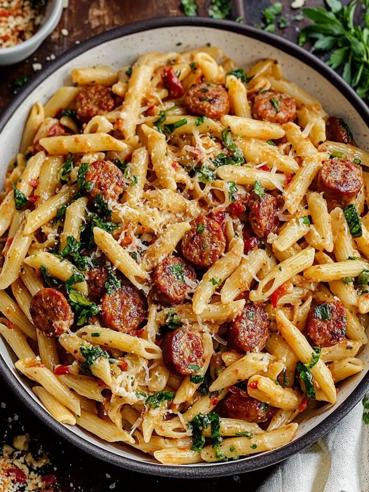 Zesty Cajun Sausage Pasta: One Pot Wonder in 30 Minutes! Cajun Sausage Pasta