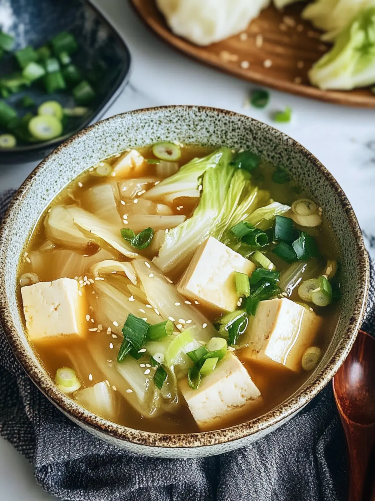 Cozy Up with Delicious Napa Cabbage Tofu Soup Recipe Napa Cabbage Tofu Soup