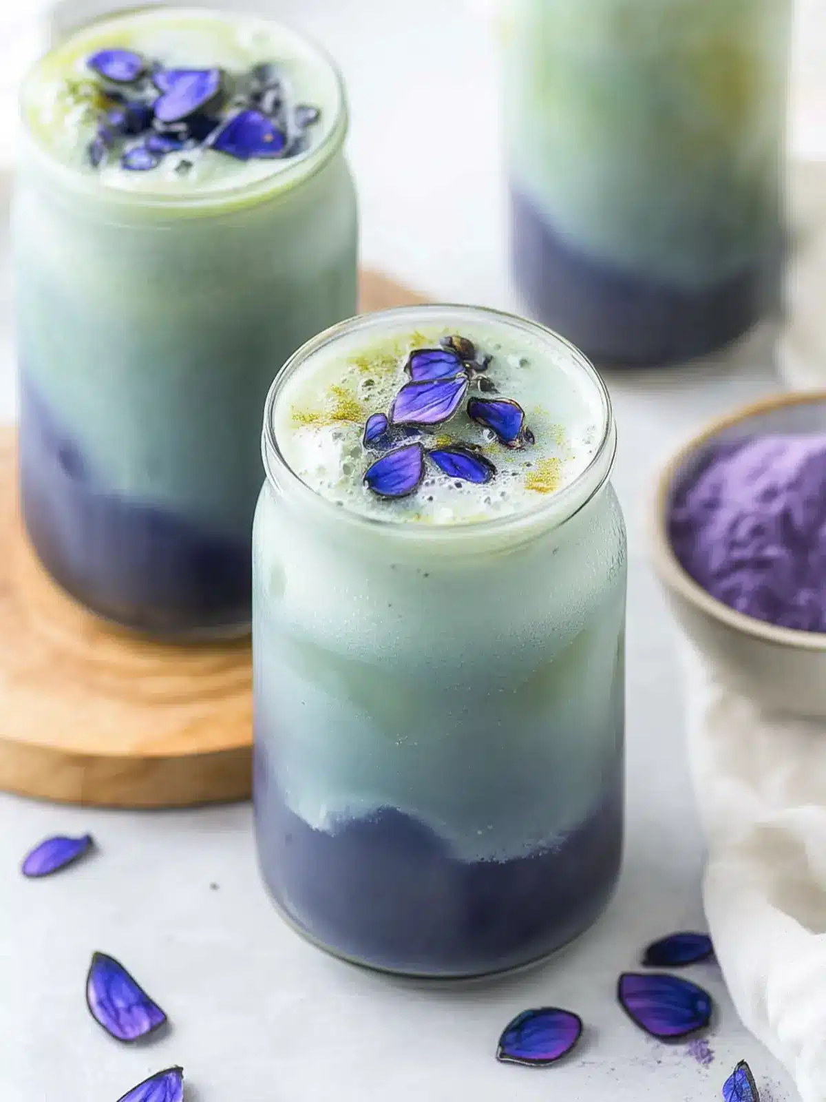 Chill Out with Cold Brewed Butterfly Pea Matcha Latte Magic Cold Brewed Butterfly Pea Matcha Latte