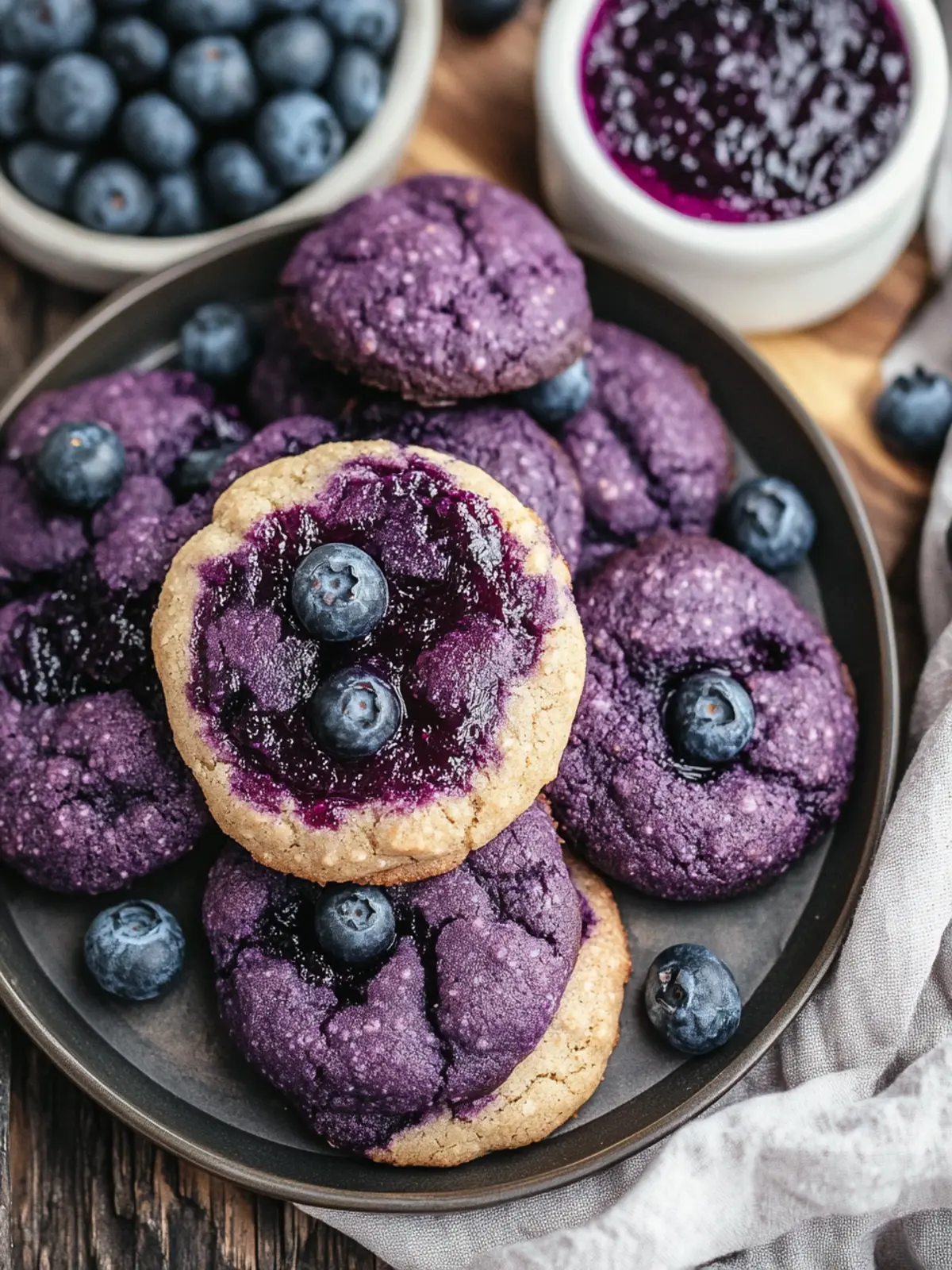 Delicious Blueberry Cookies with Homemade Jam You’ll Love Blueberry Cookies with Homemade Jam