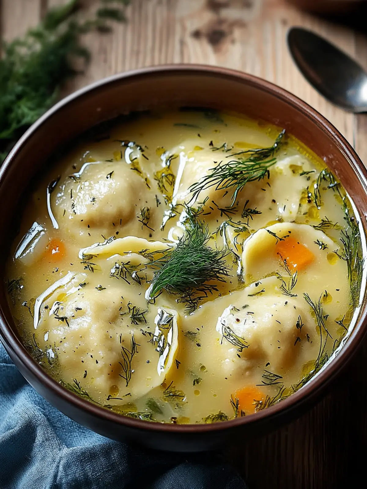 Deliciously Creamy Pierogi Dill Soup for Cozy Nights PIEROGI DILL SOUP