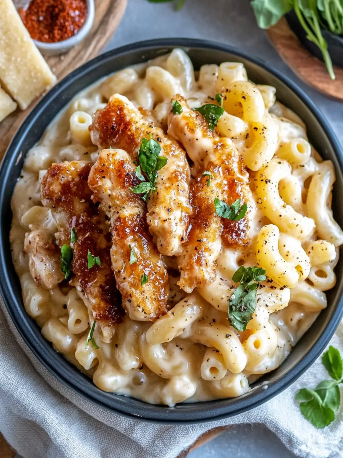 Honey Pepper Chicken Mac and Cheese: Comfort Food Bliss Honey Pepper Chicken Mac and Cheese