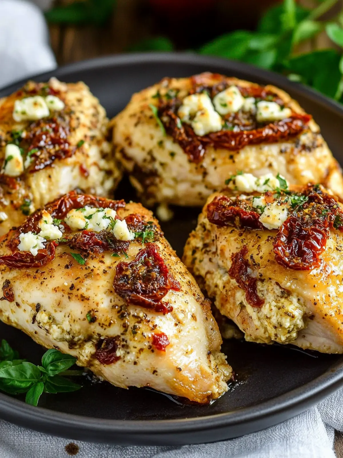 Sun Dried Tomato Feta Stuffed Chicken for a Flavorful Feast Sun Dried Tomato Feta Stuffed Chicken