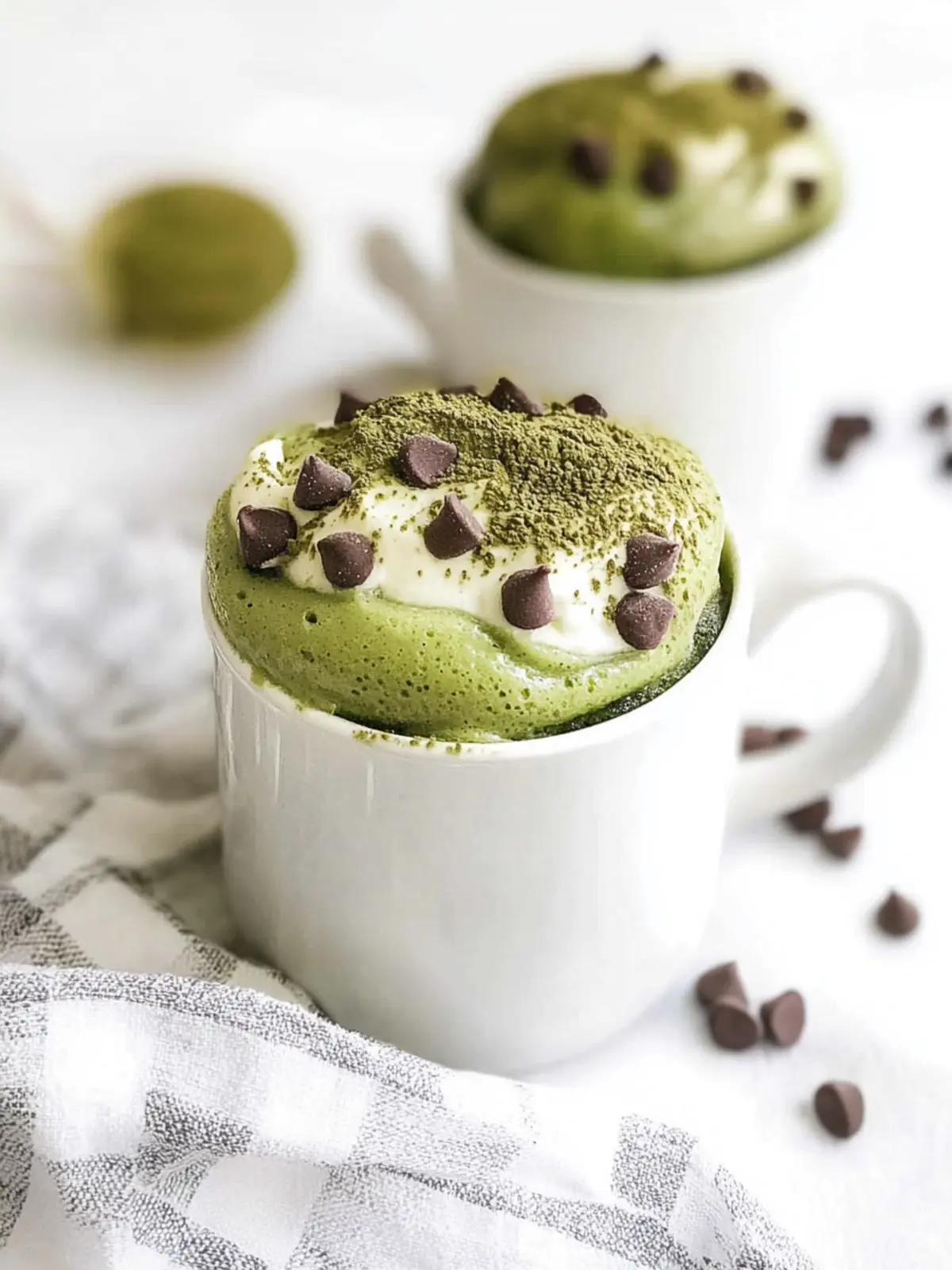 Delicious Keto Matcha Mug Cake in Just 2 Minutes! Keto Matcha Mug Cake