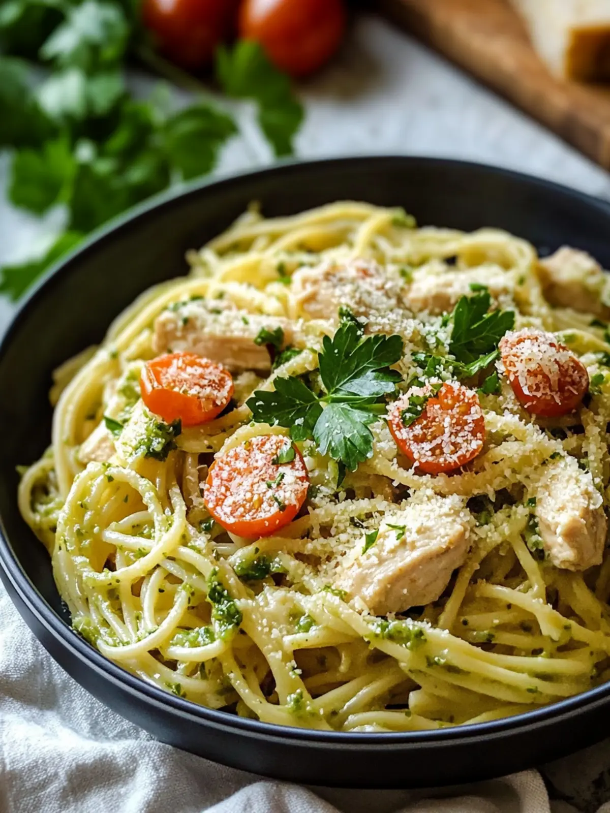 Savory Tomatillo Chicken Pasta: Bold Flavor in Every Bite! Tomatillo Chicken Pasta
