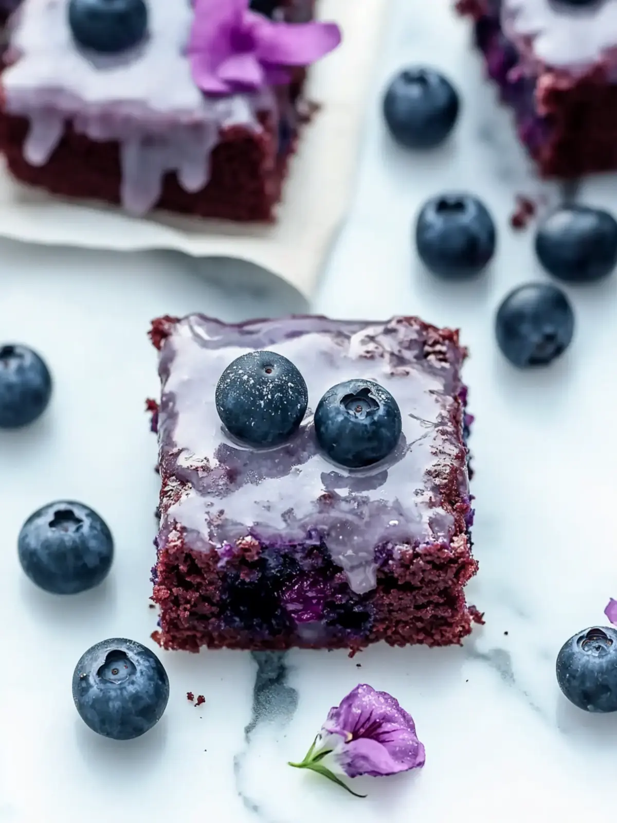 Decadent Glazed Blueberry Brownies for Sweet Cravings Glazed Blueberry Brownies