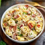 Cheddar Bacon Ranch Tortellini Salad Your New Favorite Dish Cheddar Bacon Ranch Tortellini Salad