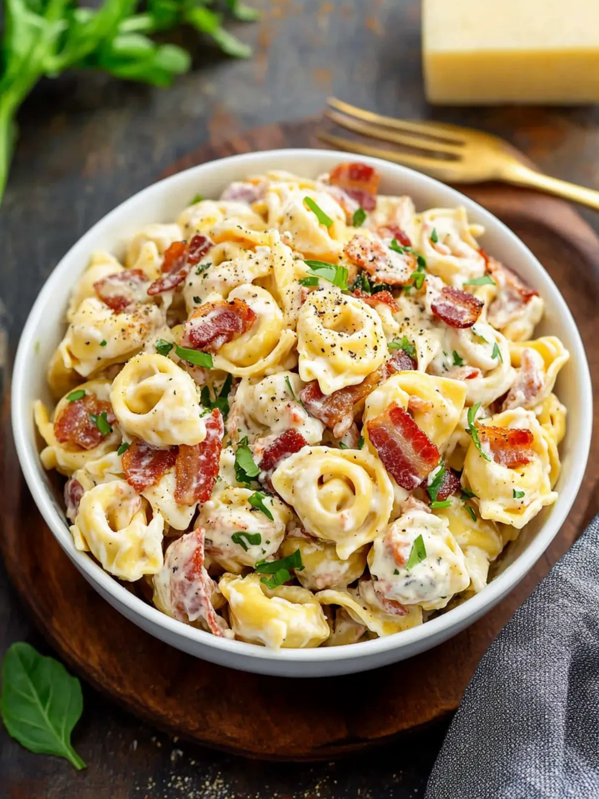 Cheddar Bacon Ranch Tortellini Salad Your New Favorite Dish Cheddar Bacon Ranch Tortellini Salad