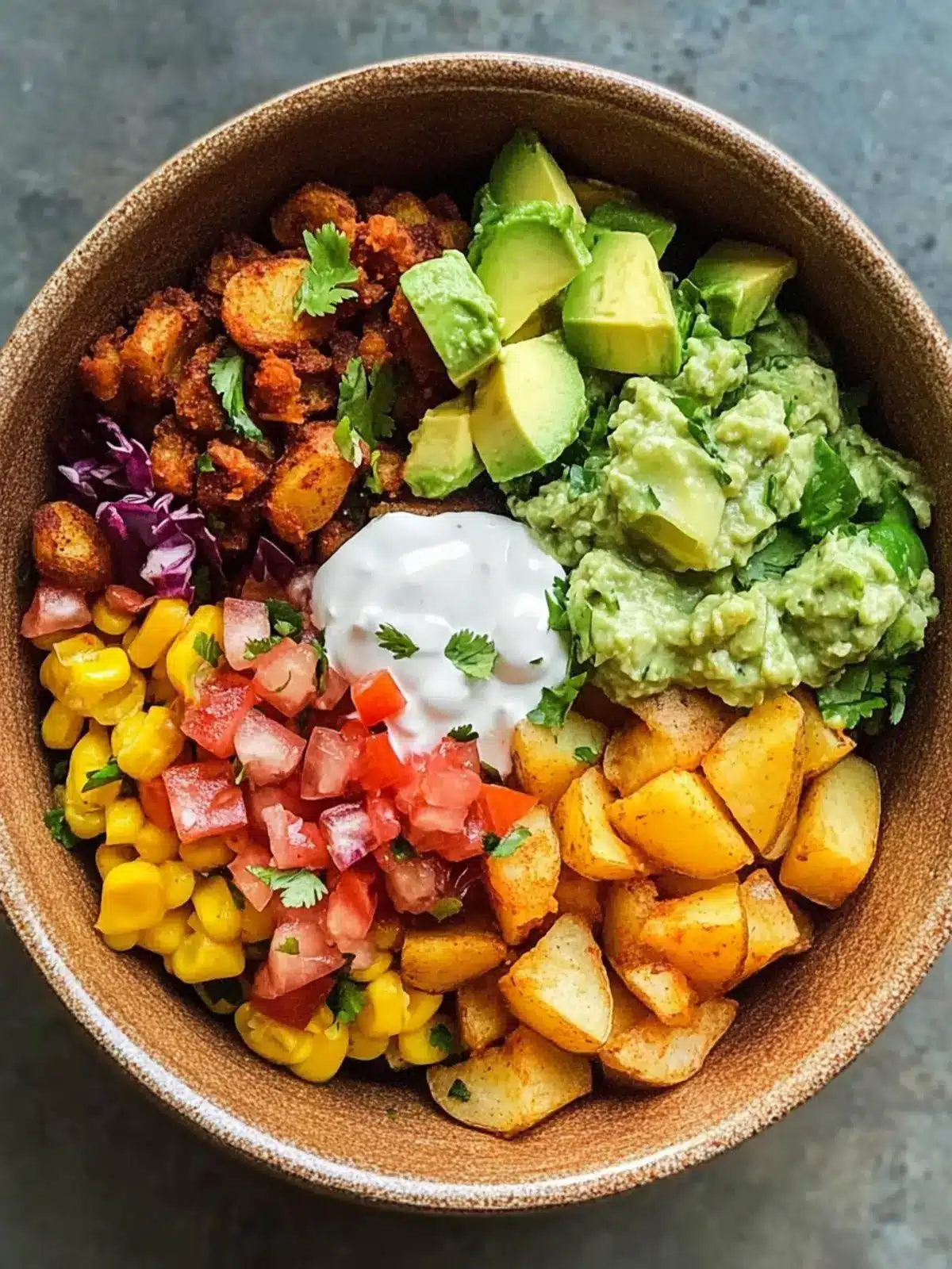 Crispy Loaded Potato Taco Bowl That Will Wow Your Taste Buds Crispy Loaded Potato Taco Bowl