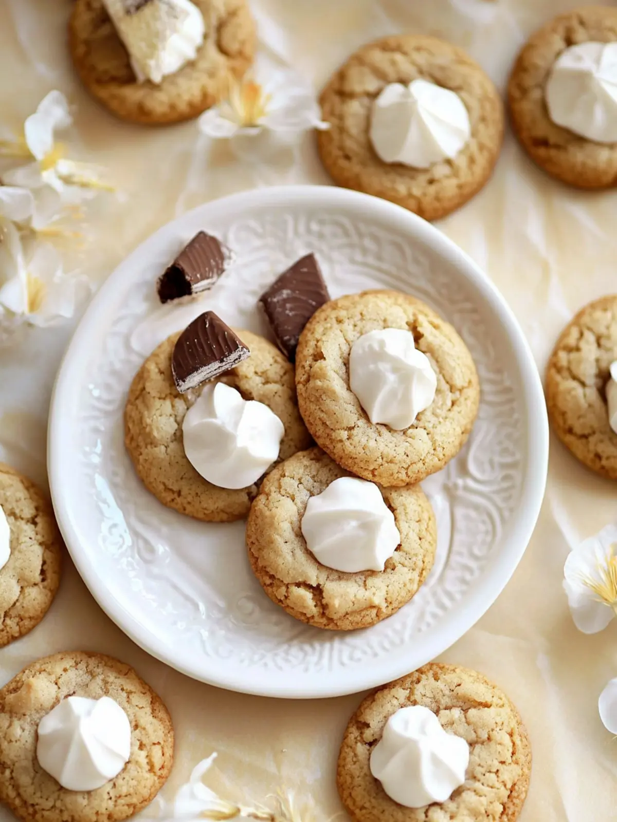S’mores Blossom Cookies: A Cozy Twist on a Classic Dessert S’mores Blossom Cookies
