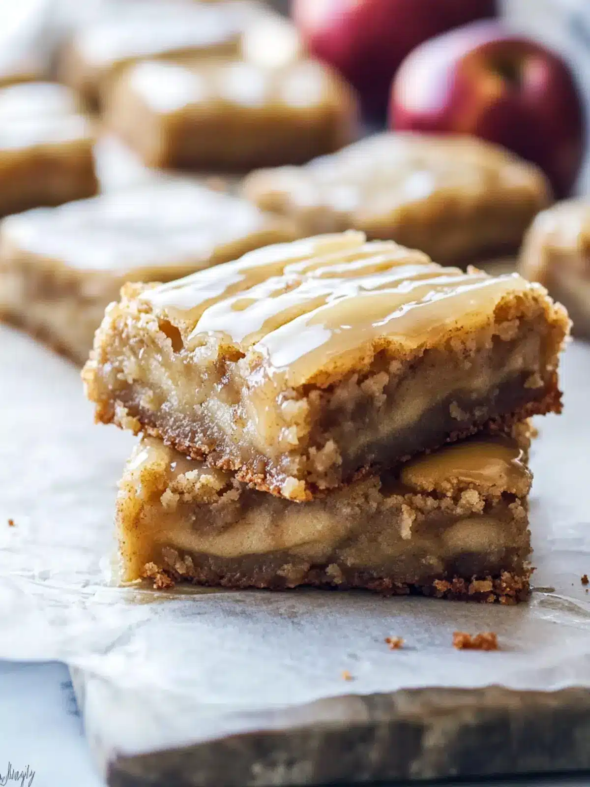 Irresistible Maple Glazed Apple Blondies You’ll Crave Daily Maple Glazed Apple Blondies