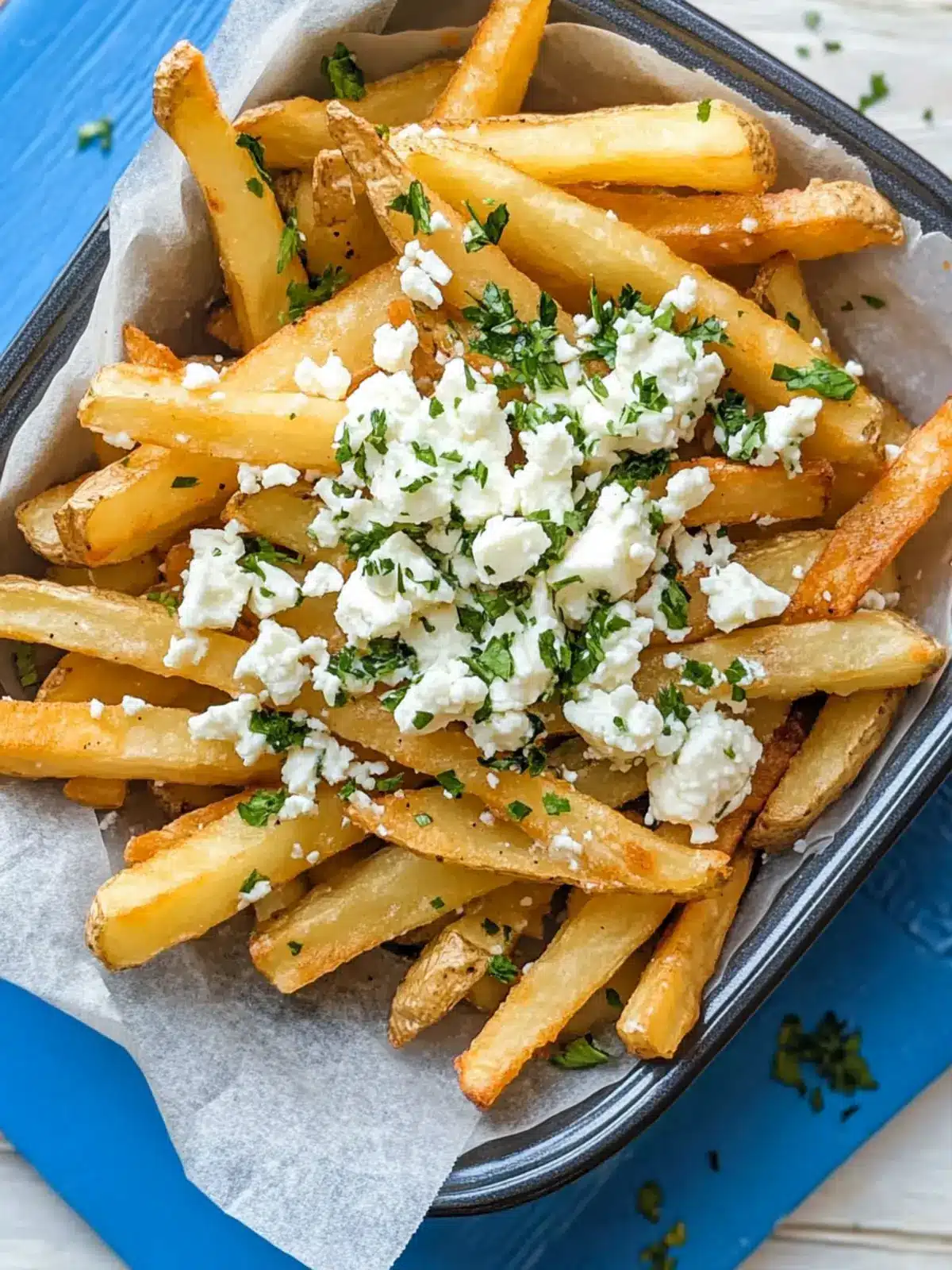 Crispy Greek Fries with Feta Cheese That Wow Your Taste Buds Greek Fries with Feta Cheese
