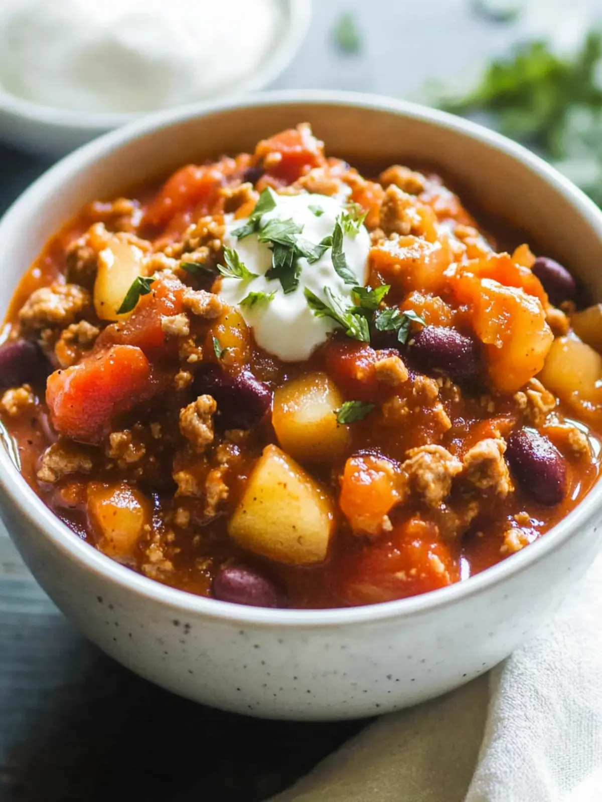 Warm Up with Hearty Turkey Apple Chili That's Pure Comfort Turkey Apple Chili
