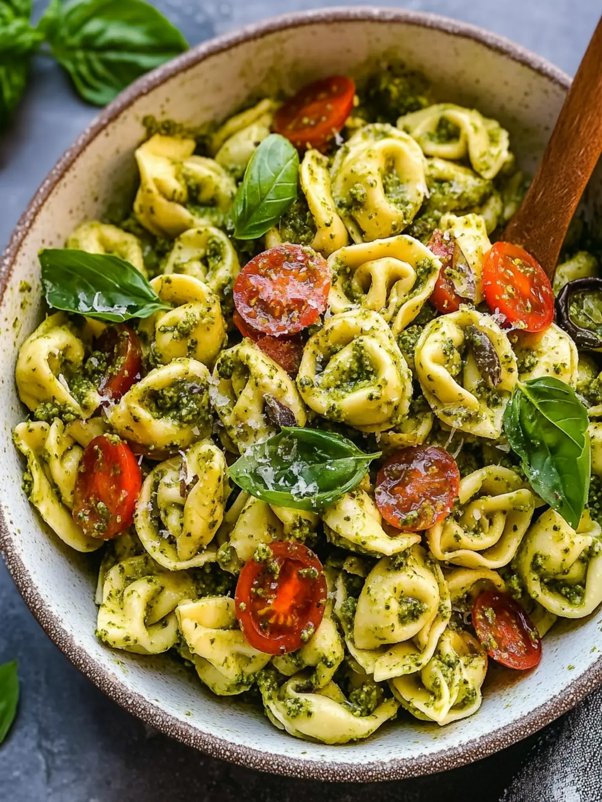 Delicious Pesto Tortellini Salad for a Fresh Summer Meal Pesto Tortellini Salad