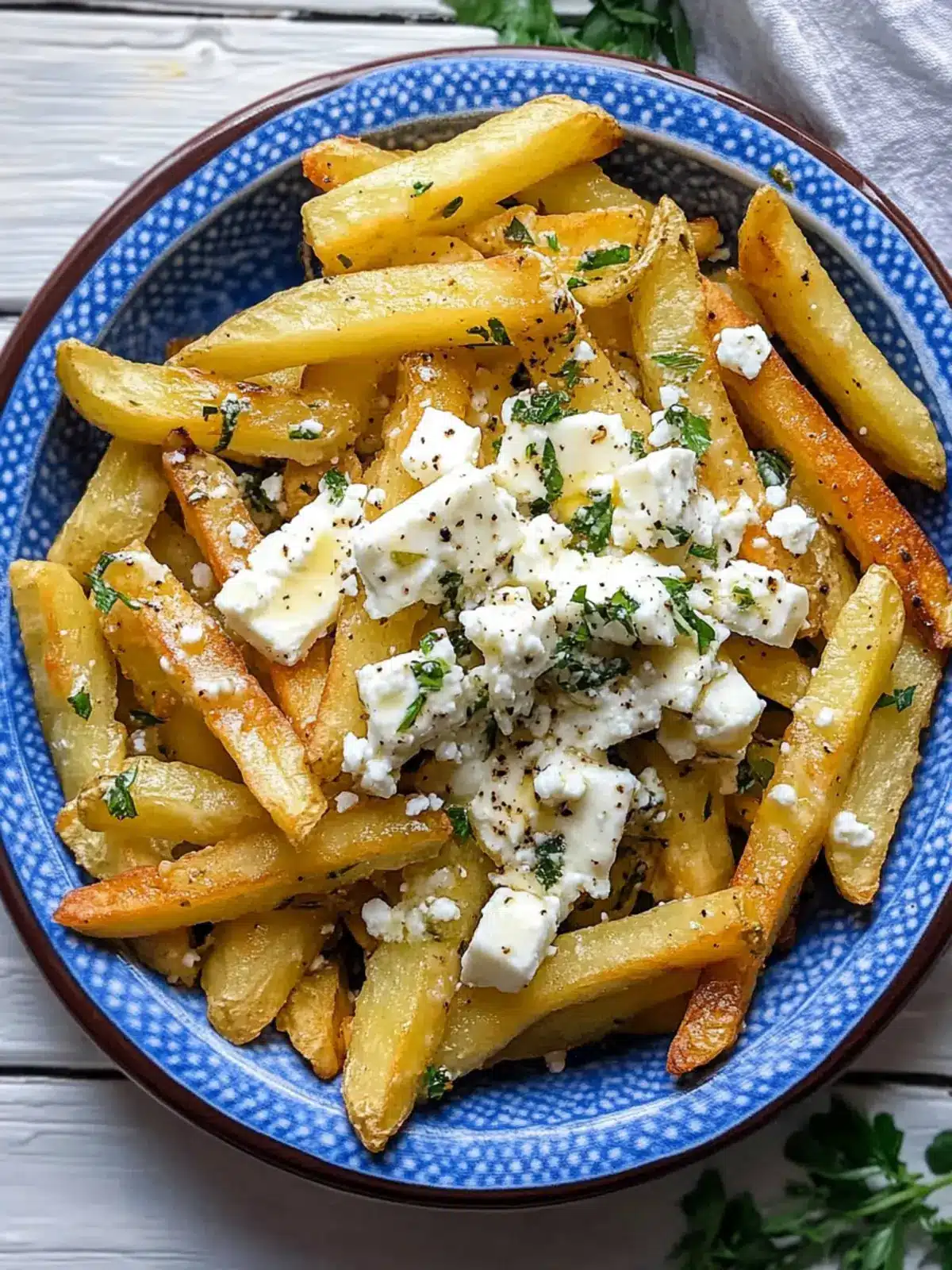 Crispy Greek Fries with Feta Cheese That Wow Your Taste Buds Greek Fries with Feta Cheese